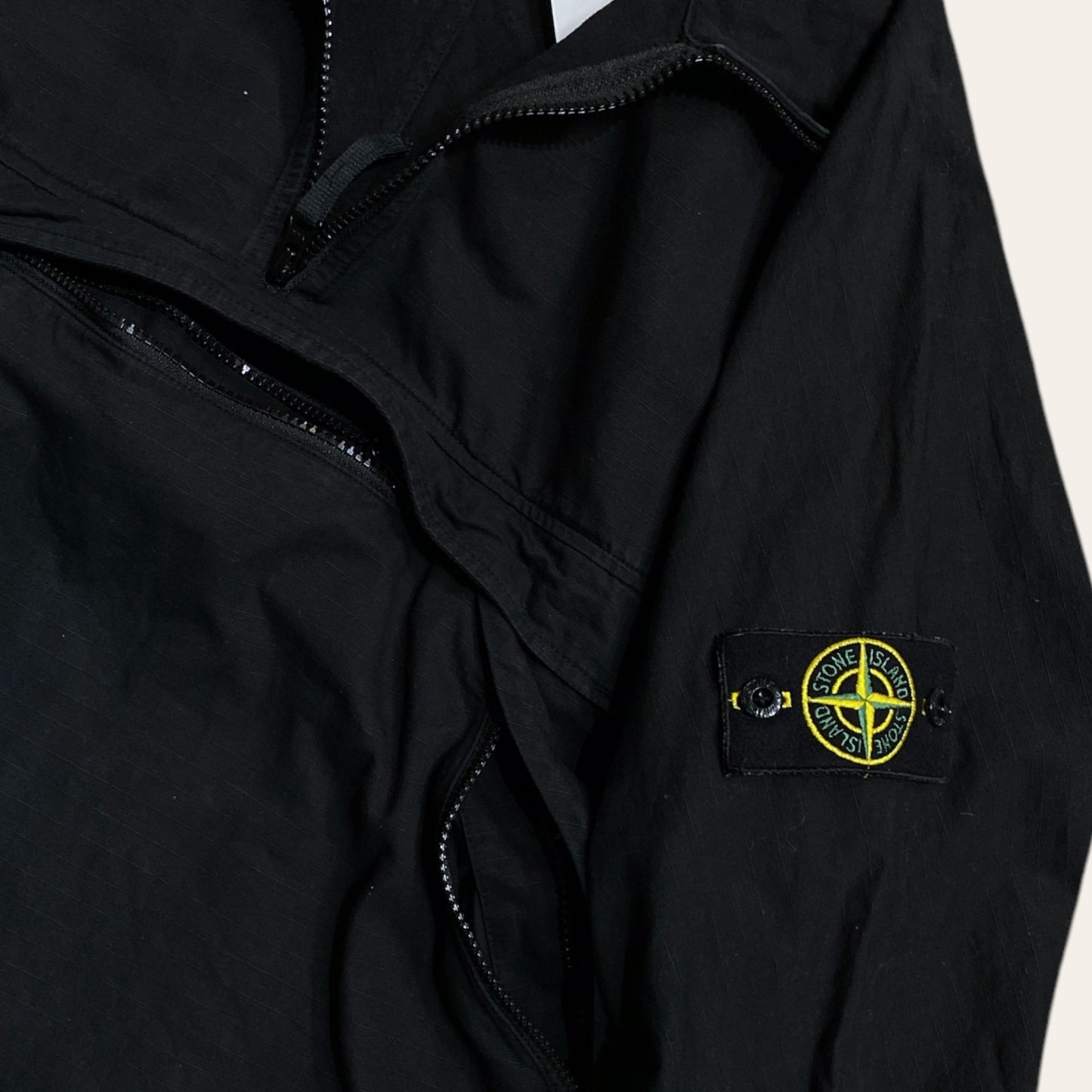 Stone Island 1/4 Zip Ripstop Pullover Size M