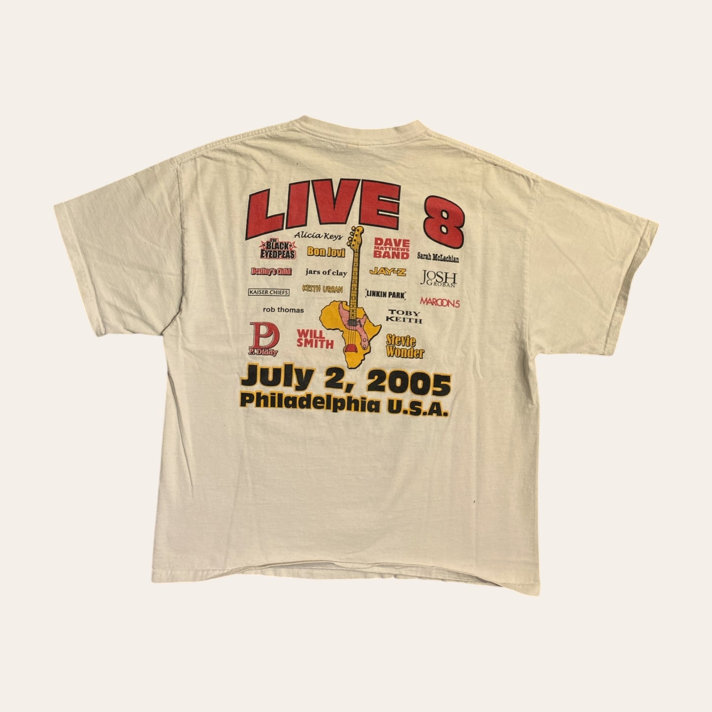 05' Live 8 Guitar Tee Size XL