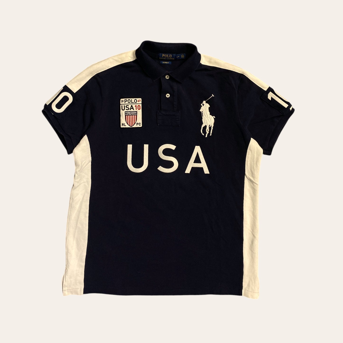 10' Polo RL USA Polo Shirt Size L