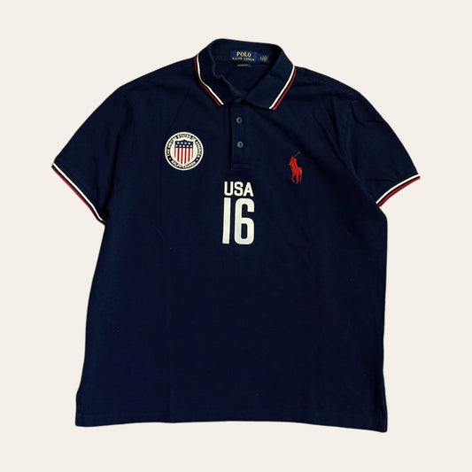 16' Polo RL USA Polo Shirt Size L