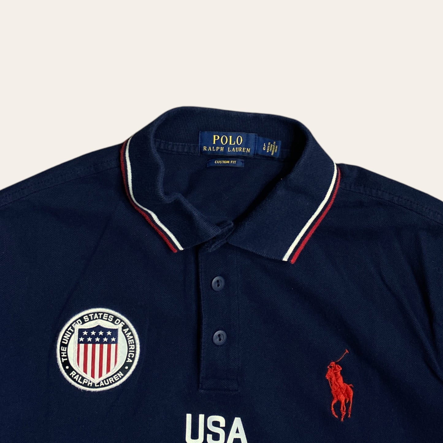 16' Polo RL USA Polo Shirt Size L