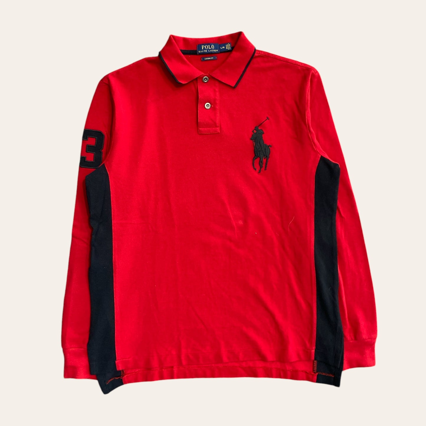 Polo RL Big Horse Rugby Shirt Size L