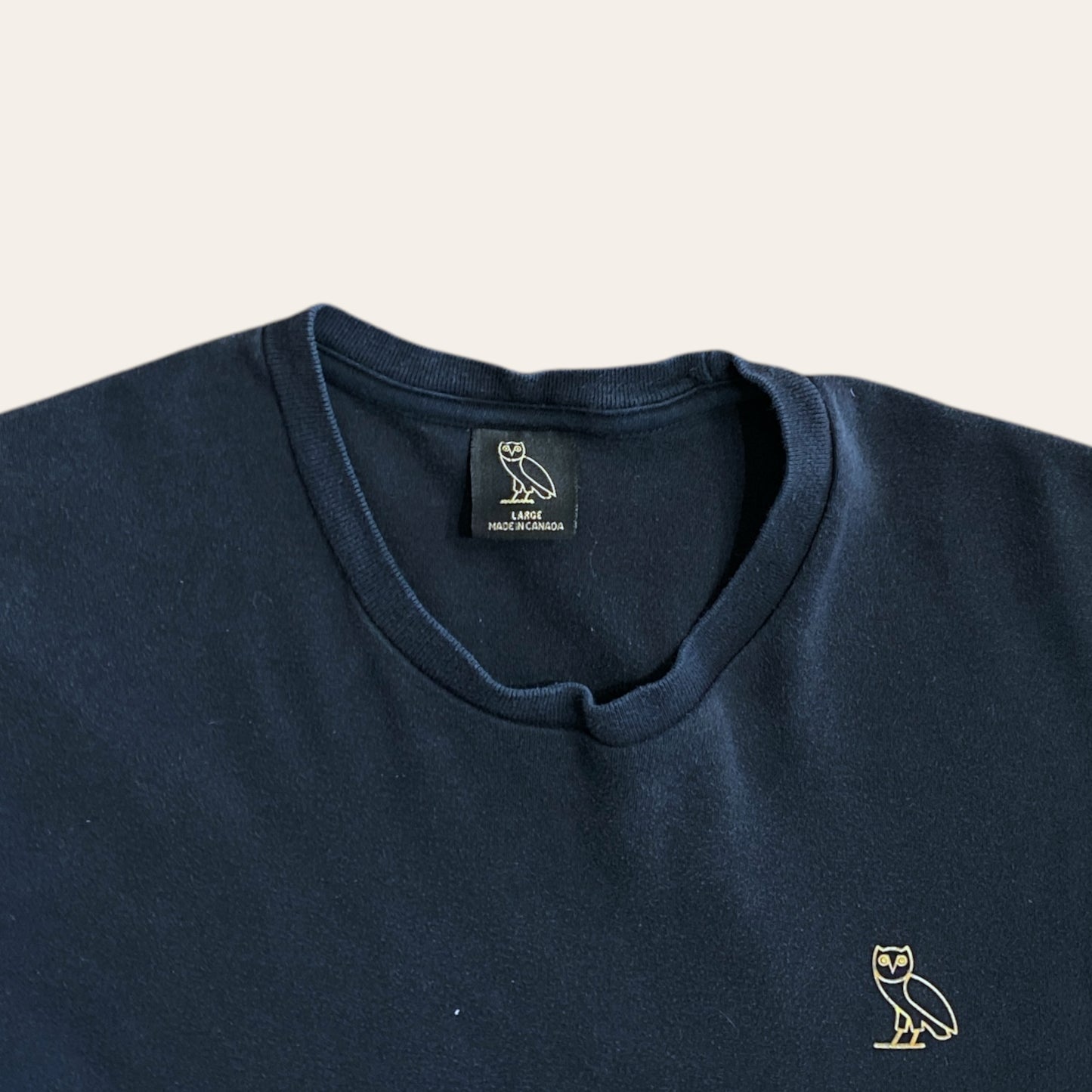 OVO Small Owl Tee Black Size L