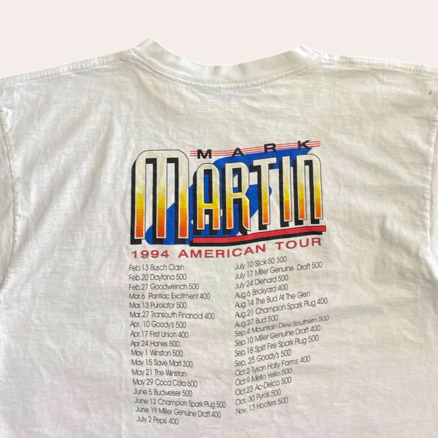 90s Mark Martin Racing Tee Size XL