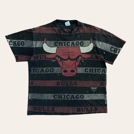 90s Chicago Bulls AOP Tee Size M