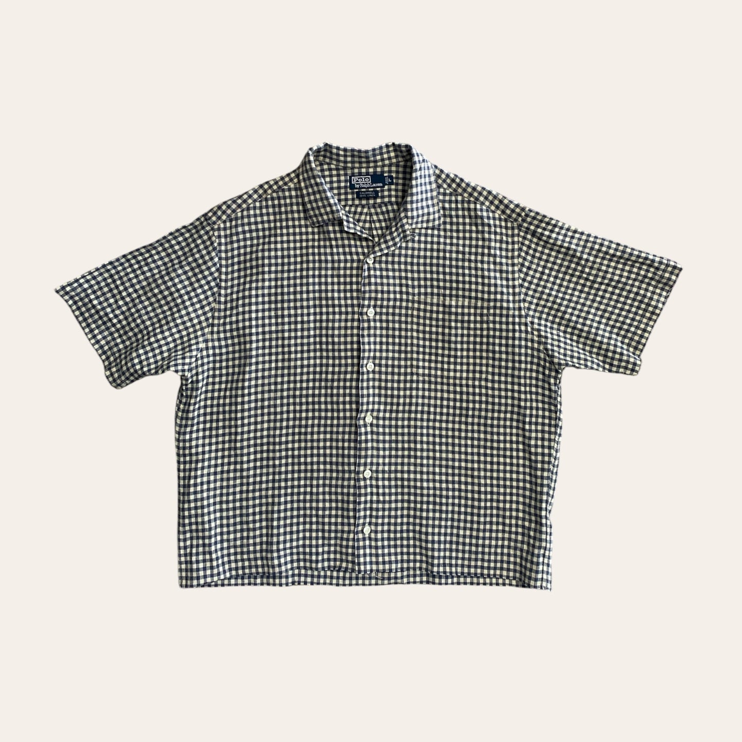 00s Polo RL Cropped Button Up Shirt Size L