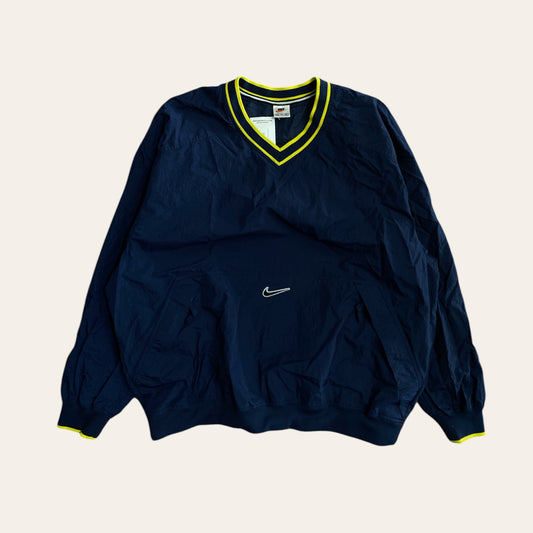 90s Nike Pullover Navy/Yellow Size XL