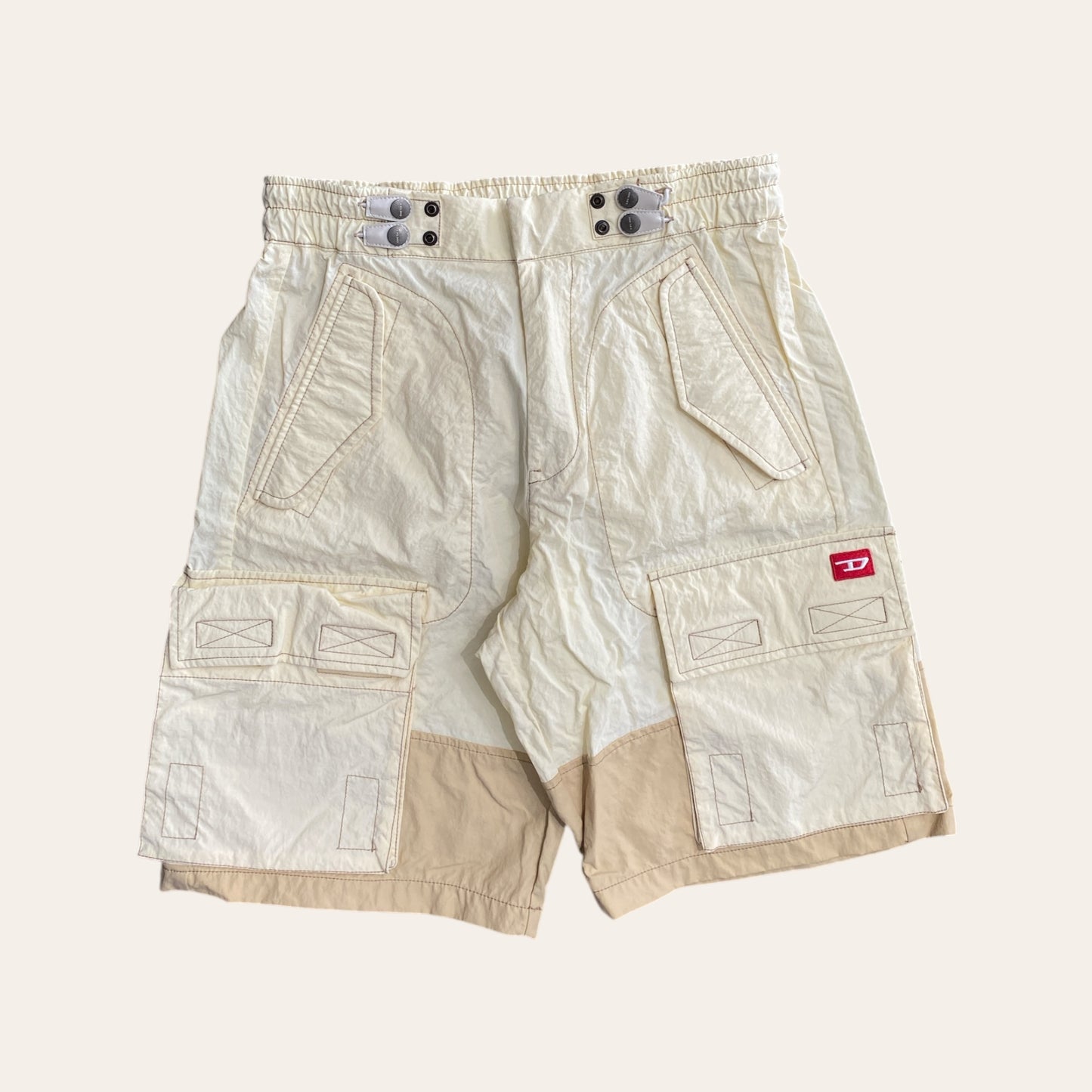 SS24 Diesel Nylon Cargo Shorts Size 30