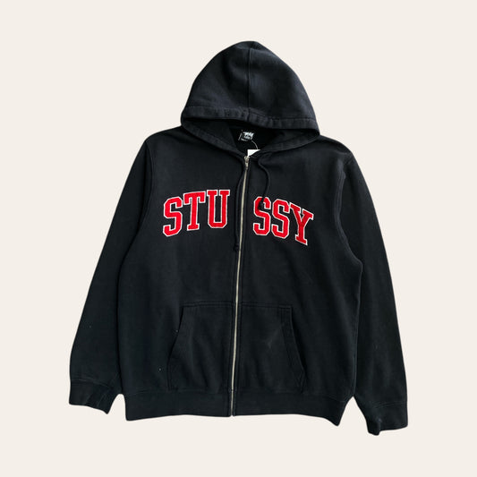 Stussy Zip Up Hoodie Size XL