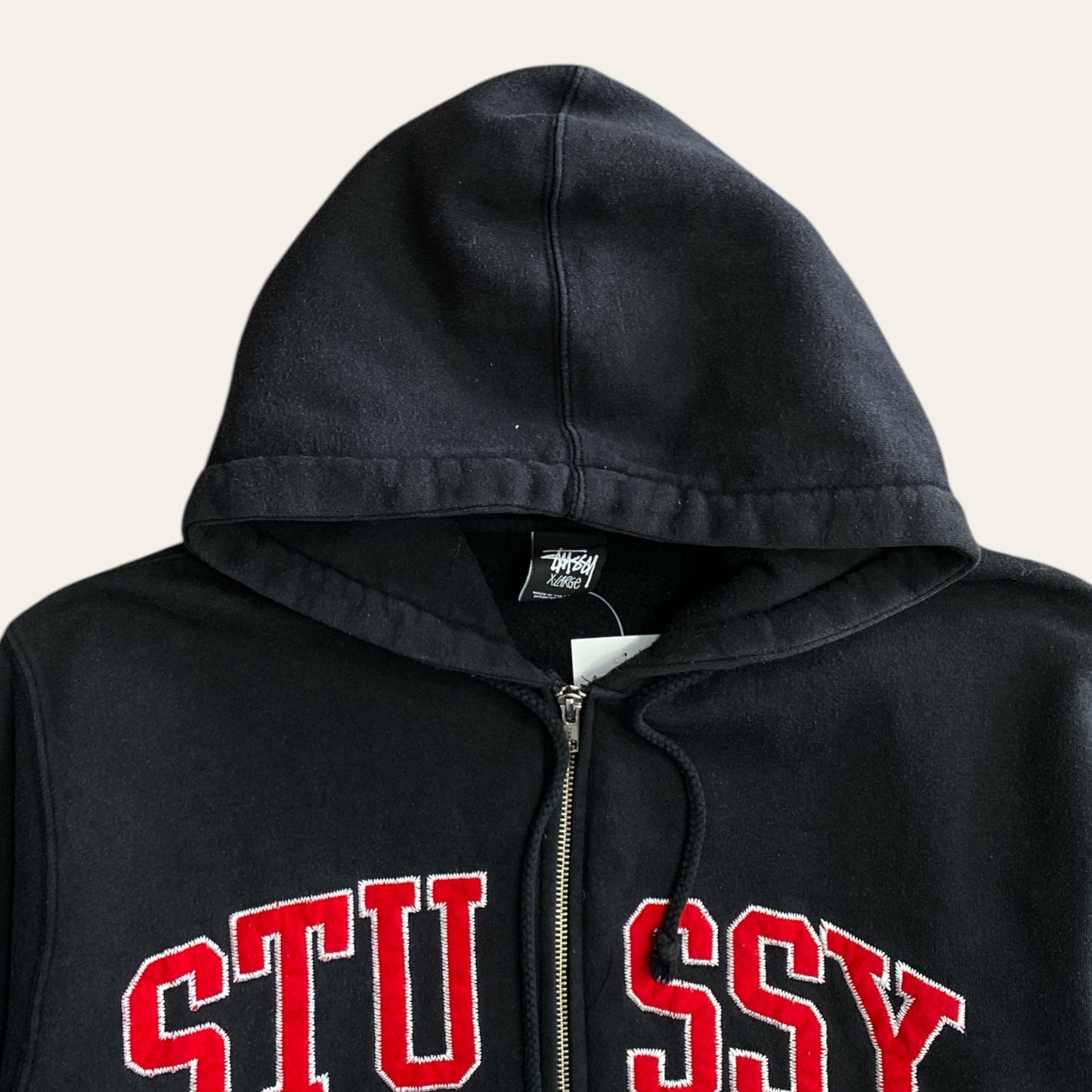 Stussy Zip Up Hoodie Size XL