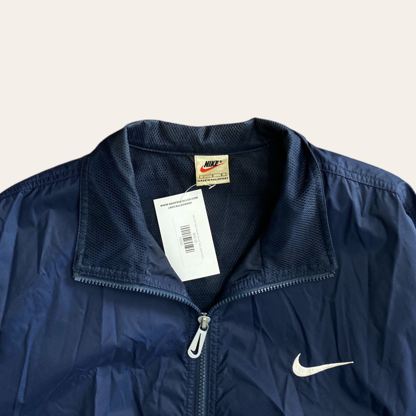 90s Nike Side Swoosh Zip Up Track Jacket Size L