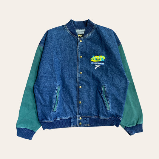 98' Seinfeld Denim Varsity Jacket Size L