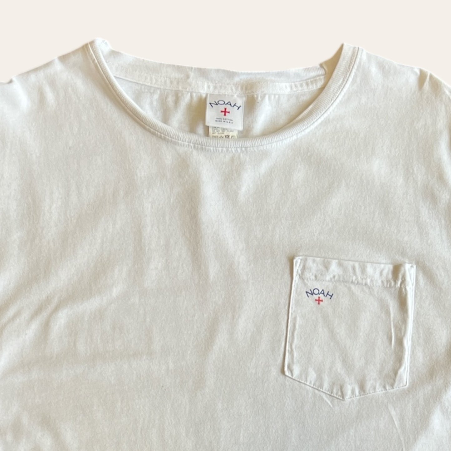 Noah White Tee Size L