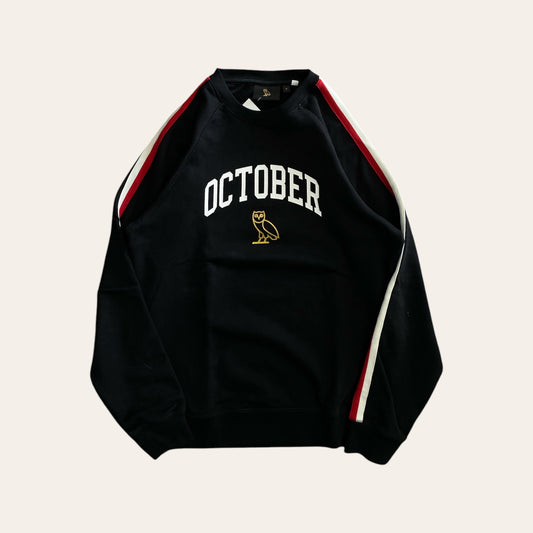 OVO 'October' Stripped Sweatshirt Size M