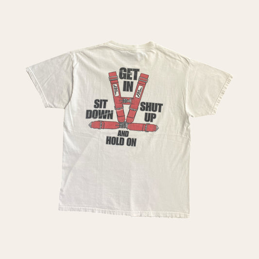 99' No Fear Seatbelt Tee Size L