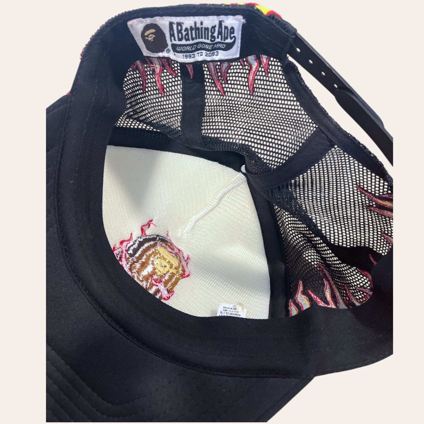 Bape Flames Trucker Hat
