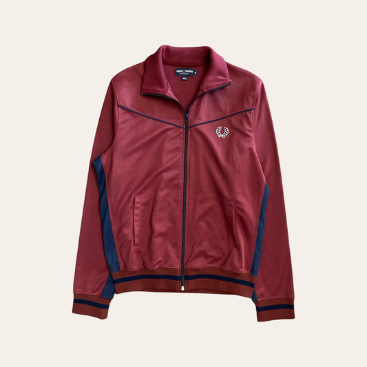 Fred Perry Zip Up Burgundy Size M