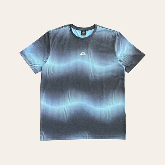 00s Oakley Tee Blue/Grey Size L