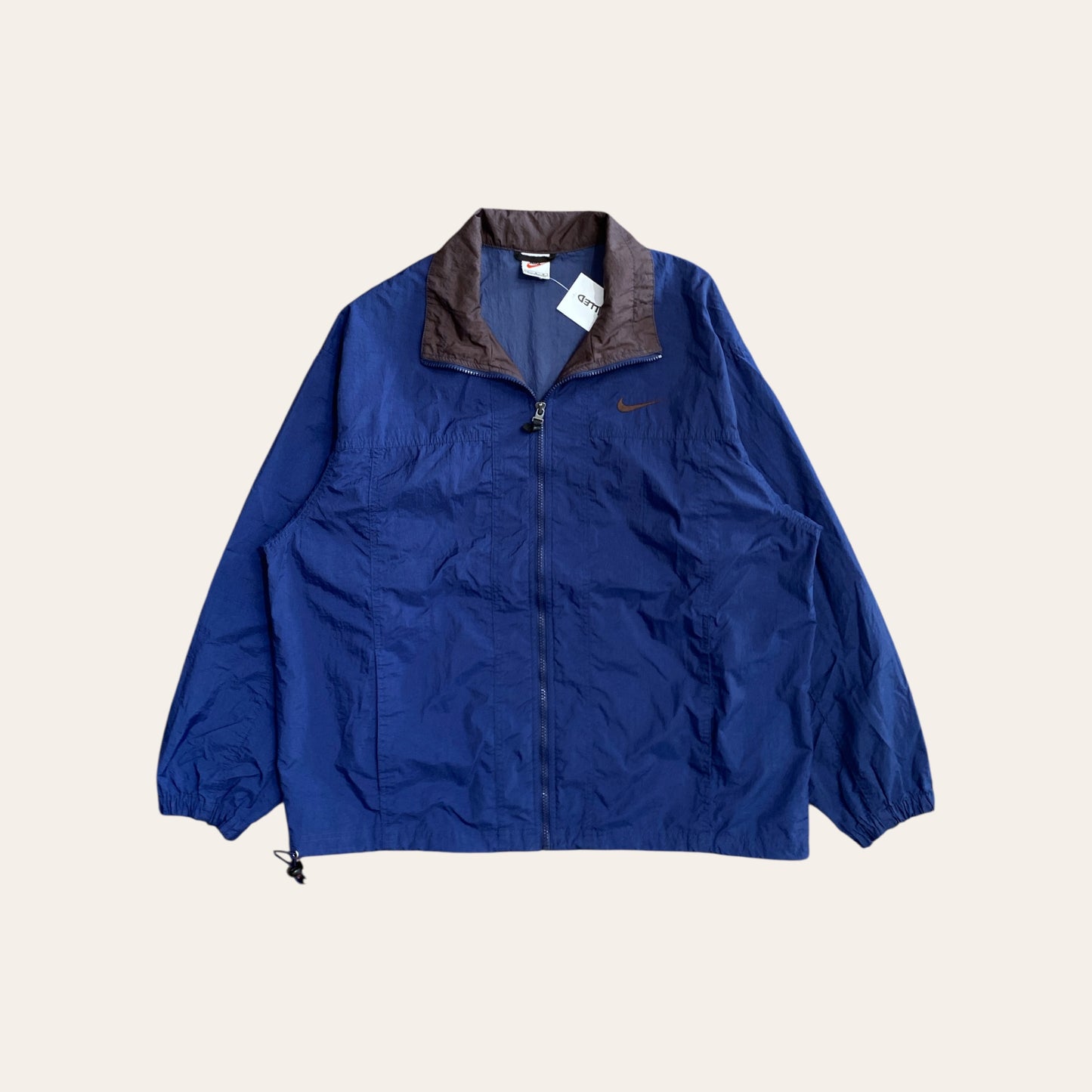 90s Nike Sideswoosh Zip Up Navy Size L
