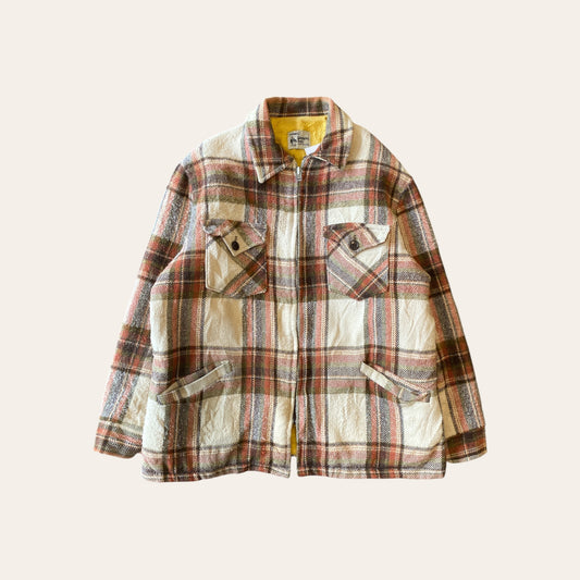 90s Lined Flannel Zip Up Size M