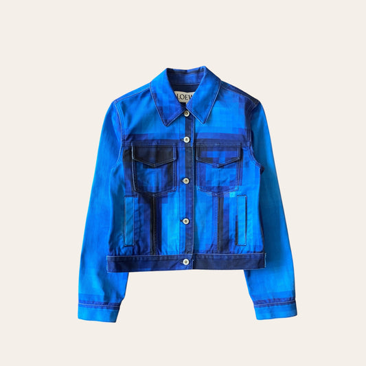 SS23 Loewe Pixel Denim Jacket Size 34