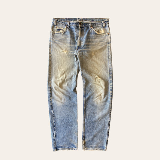 Vintage Levis Orange Tab Distressed Jeans Size 36