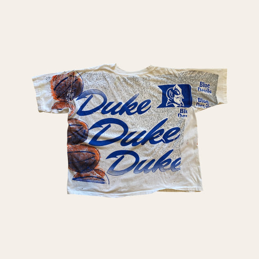 90s Duke Blue Devils AOP Tee Size XL