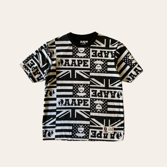 Aape AOP Flag Tee Size M