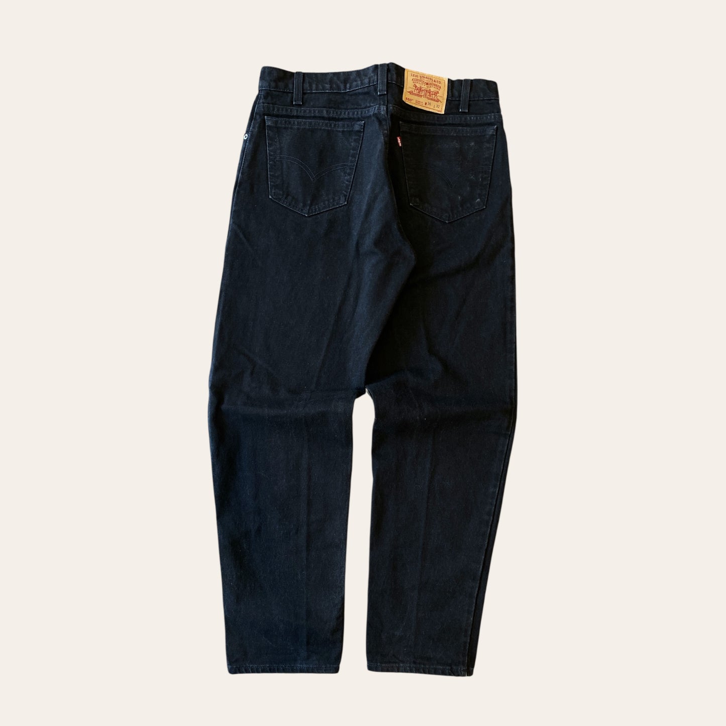 Vintage Levis 550 Jeans Black Size 36