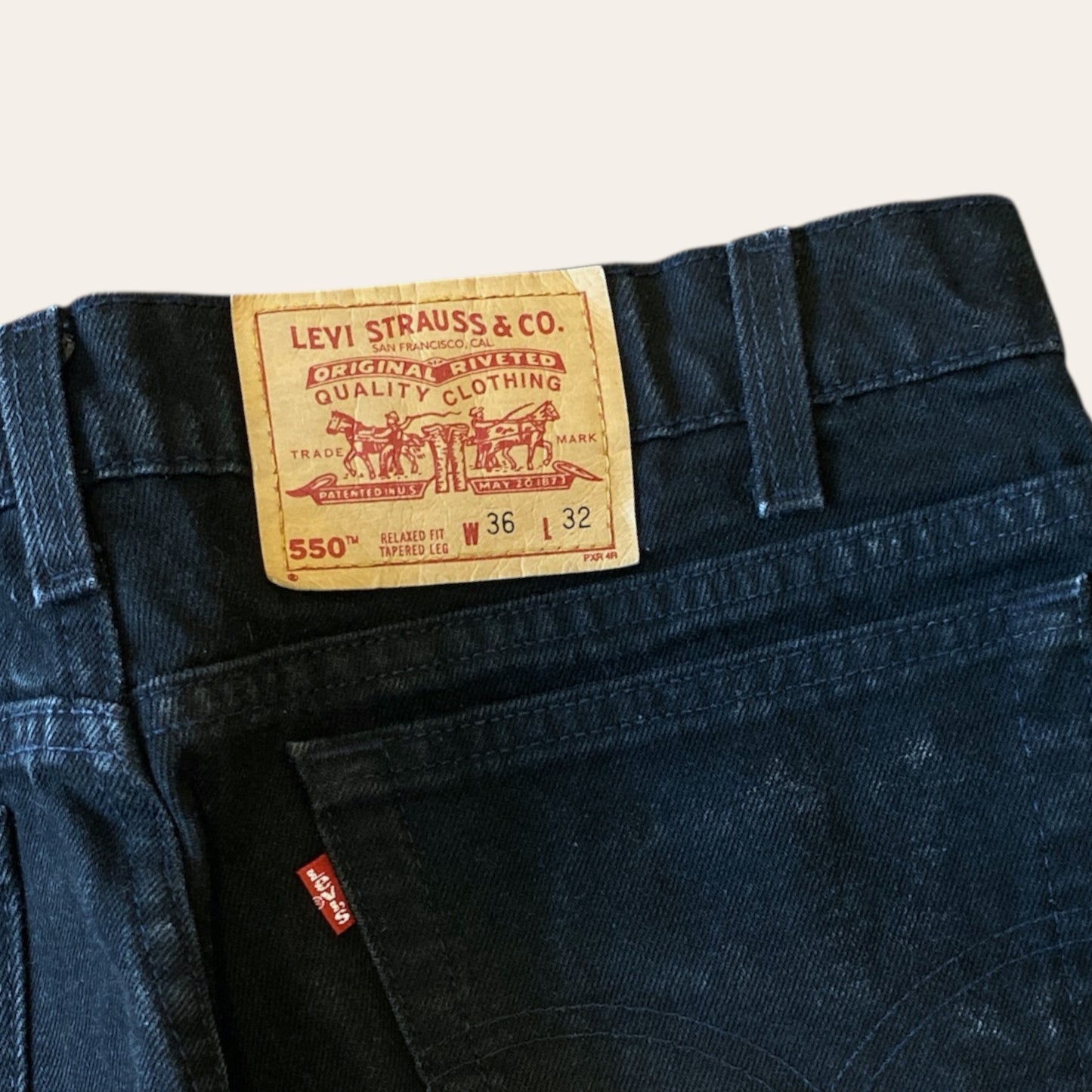 Vintage Levis 550 Jeans Black Size 36