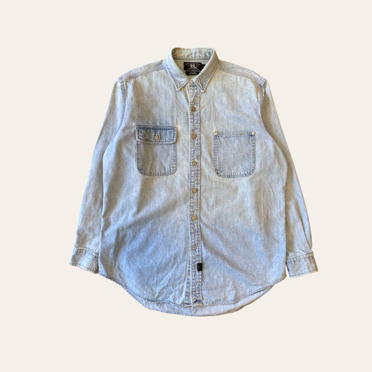 RRL Denim Button Up Shirt Size L
