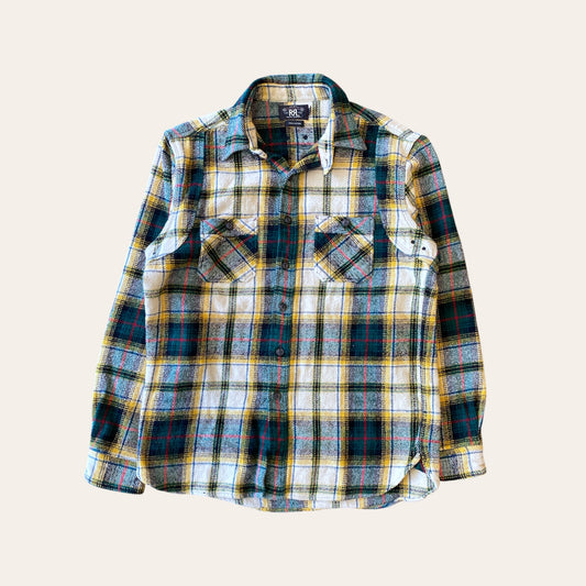 RRL Wool Flannel Button Up Shirt Size L