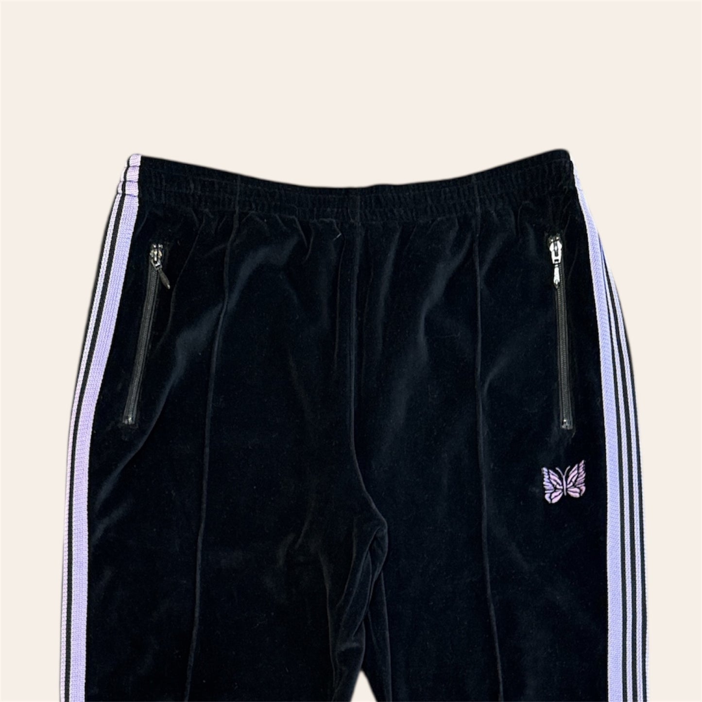 Needles Trackpants Black/Purple Size L