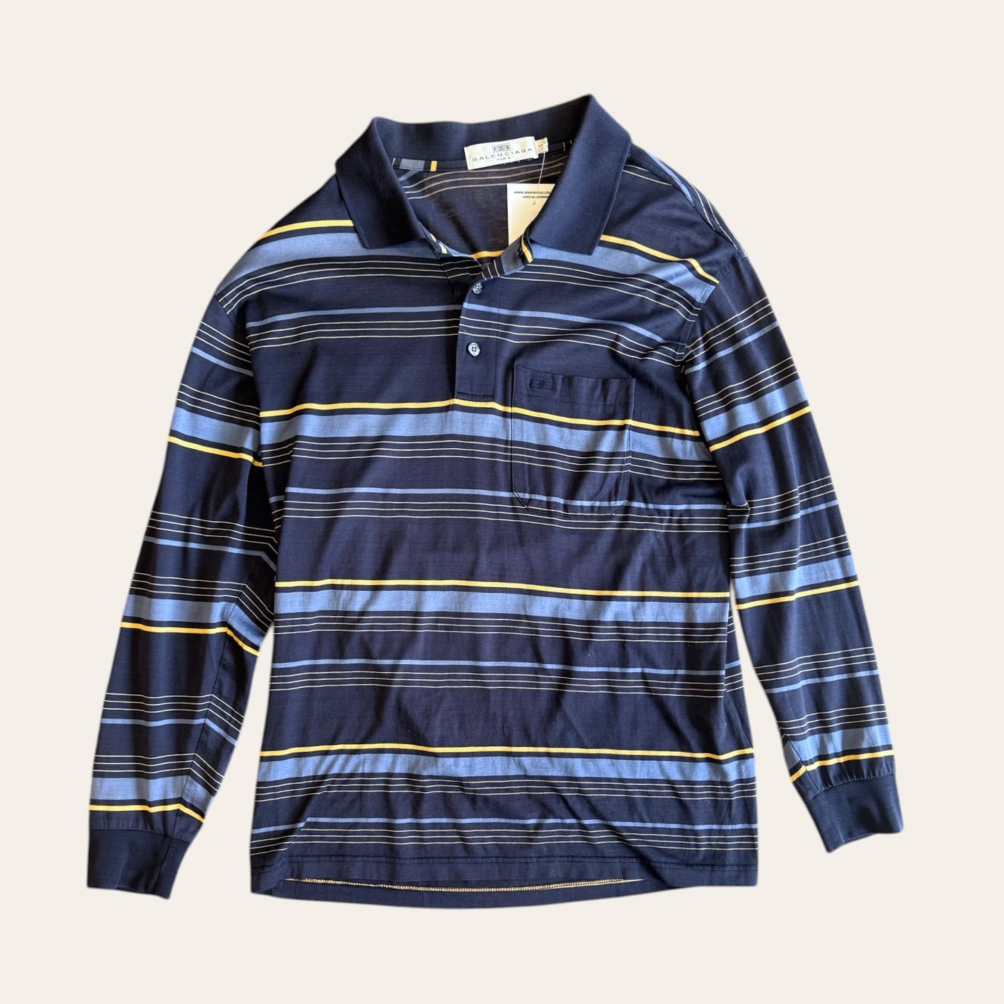 Vintage Balenciaga Long Sleeve Polo Size M