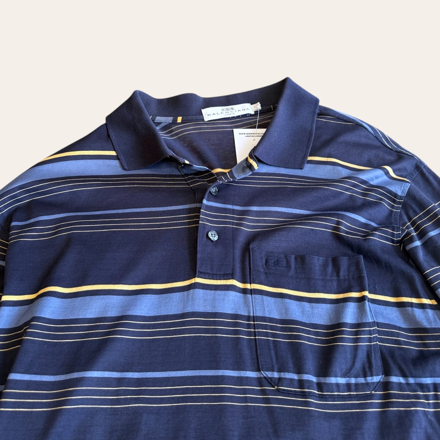 Vintage Balenciaga Long Sleeve Polo Size M