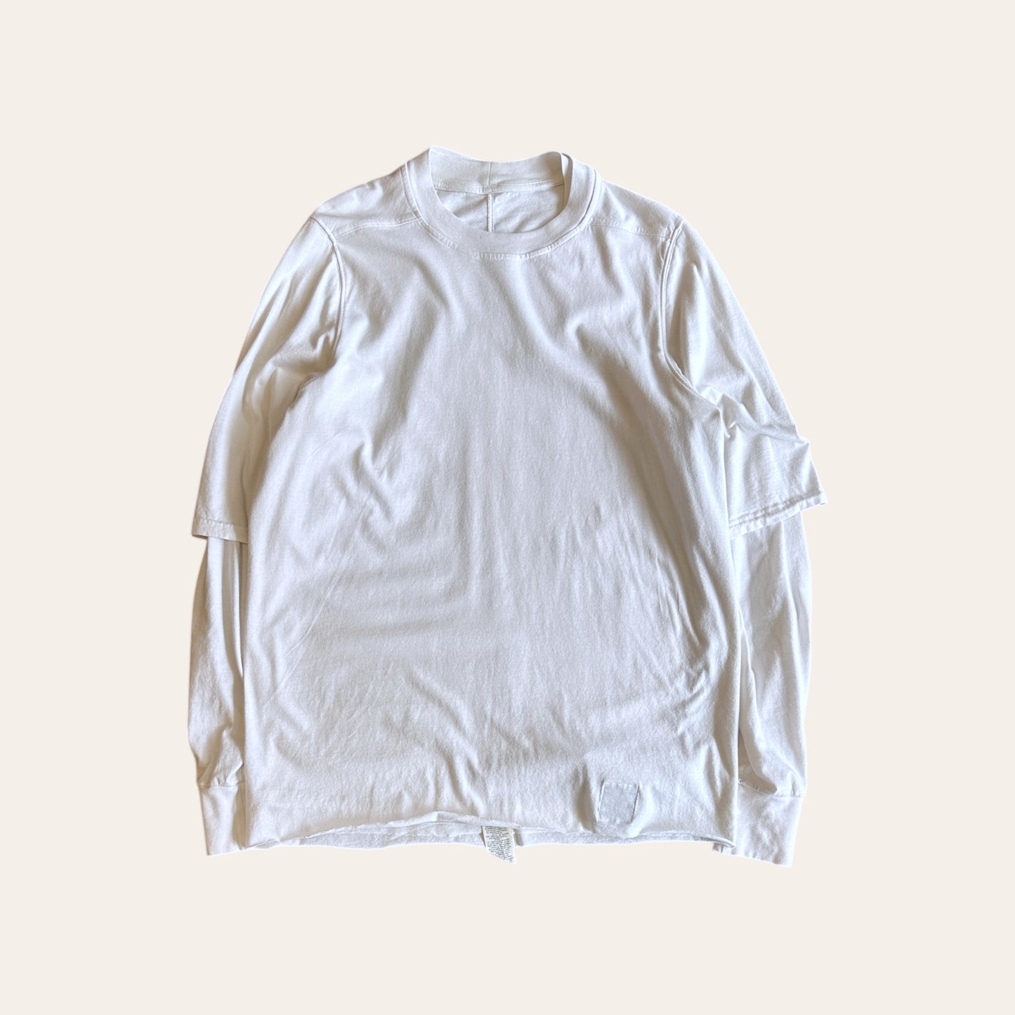 Rick Owens Drkshdw Hustler Long Sleeve "Milk" Size XS