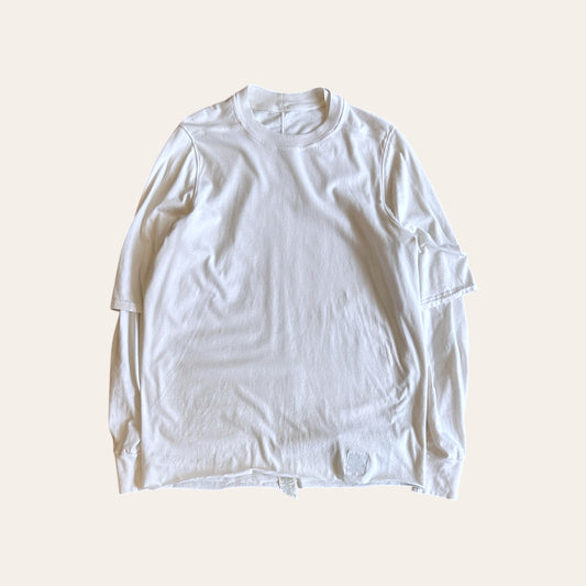Rick Owens Drkshdw Hustler Long Sleeve "Milk" Size XS