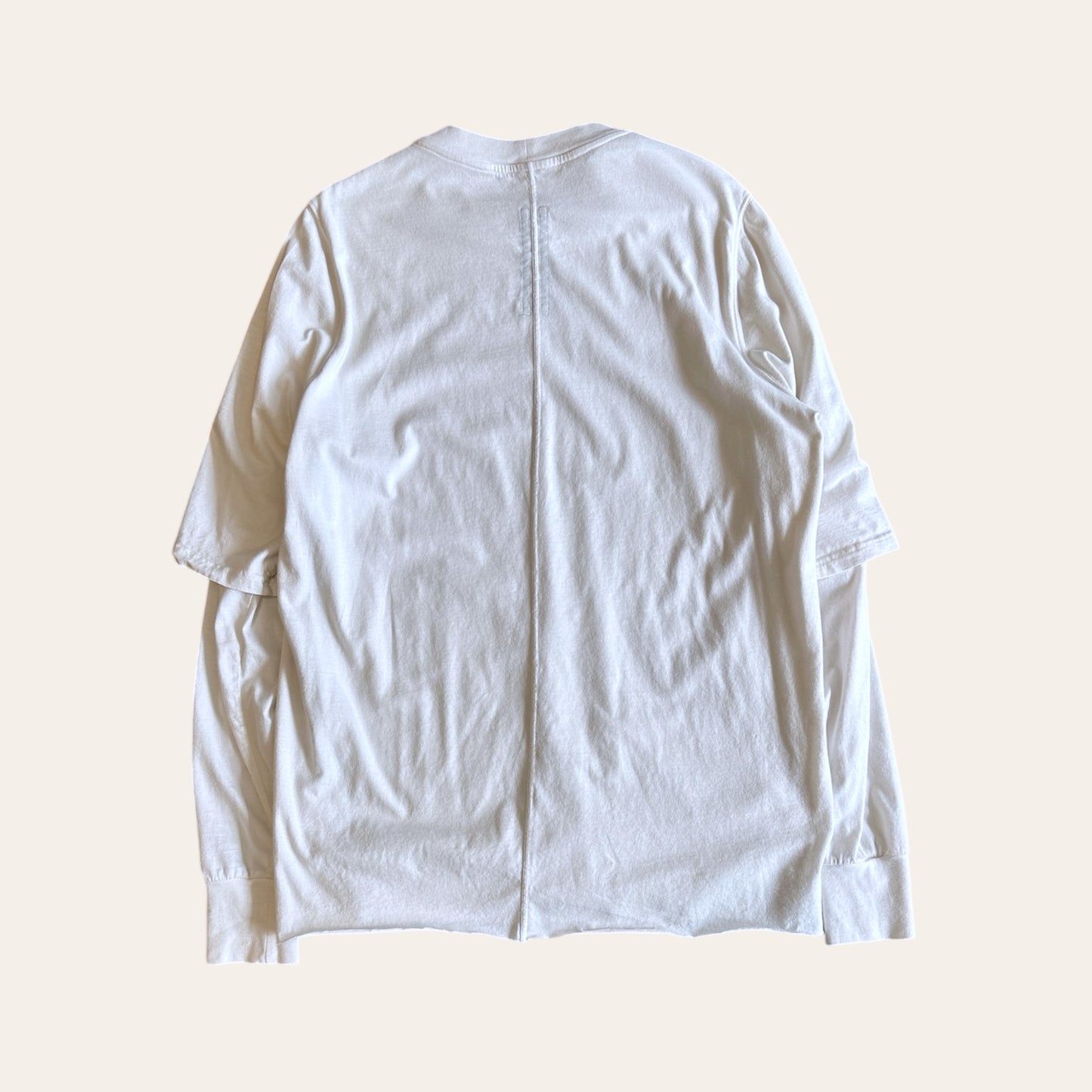 Rick Owens Drkshdw Hustler Long Sleeve "Milk" Size XS