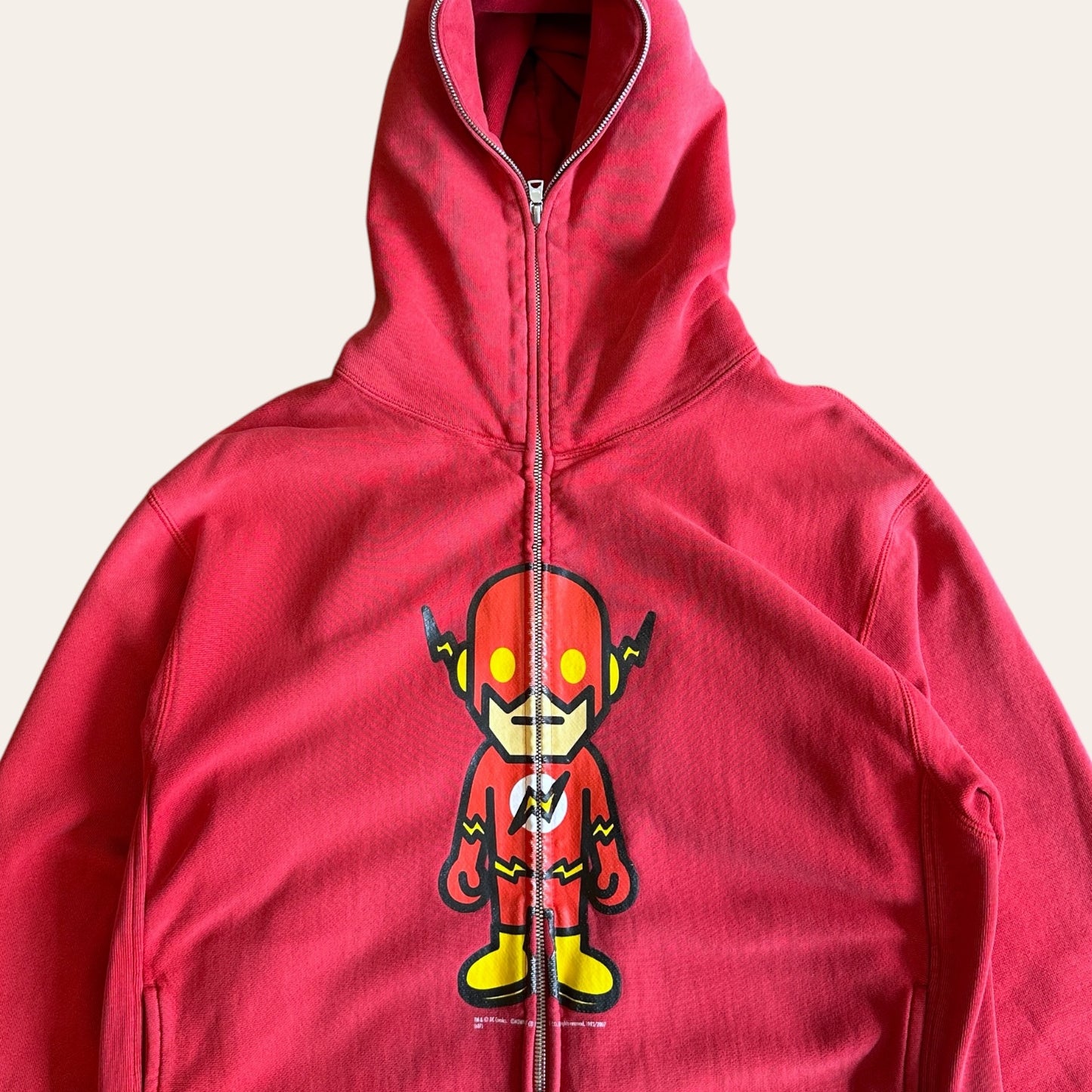 00s Bape x DC Comics Flash Zip Hoodie Size M