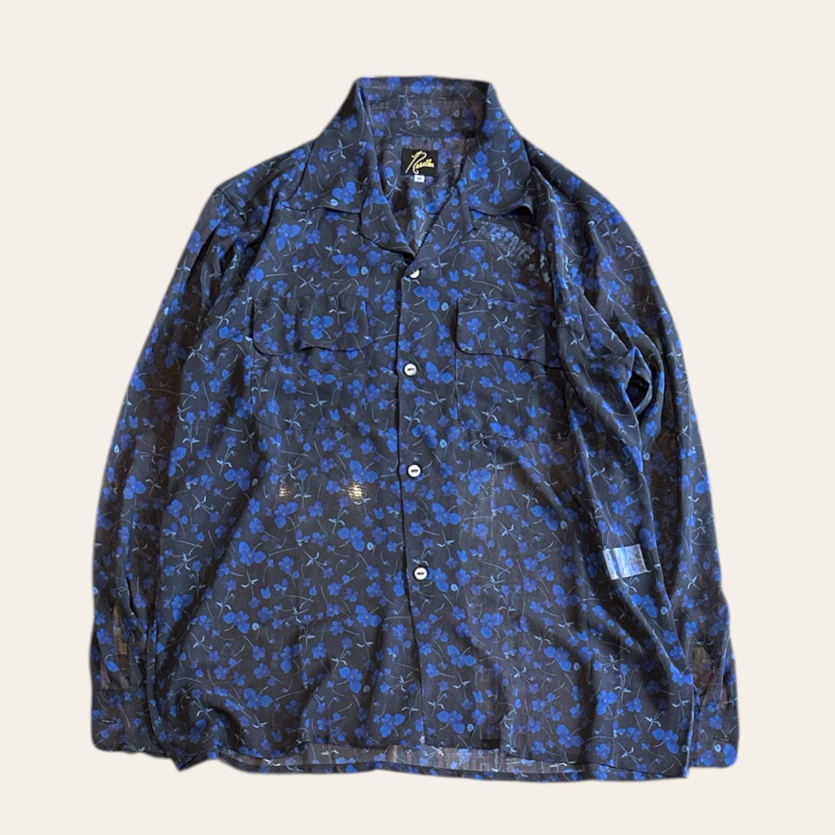 Needles Sheer Floral Shirt Size M