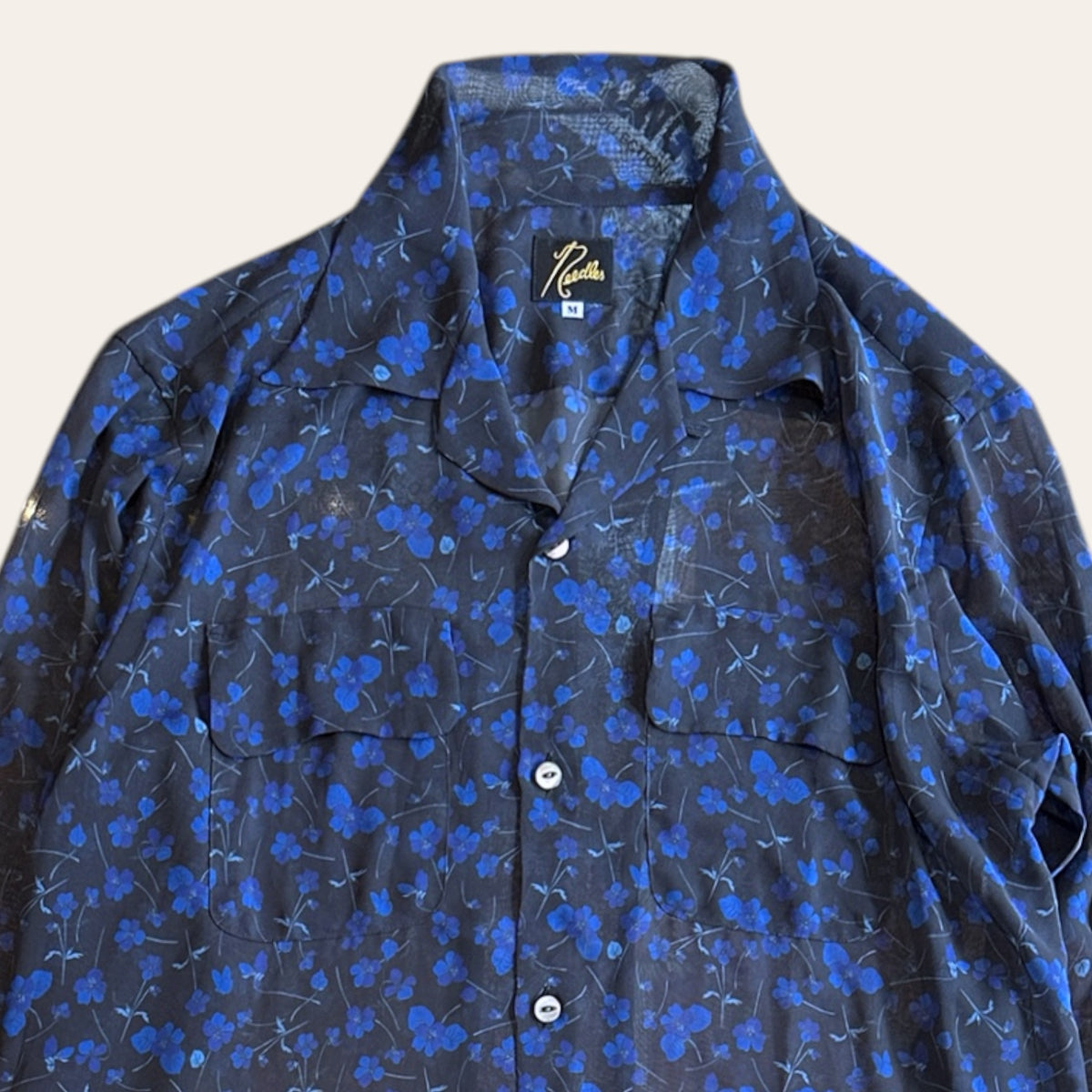 Needles Sheer Floral Shirt Size M