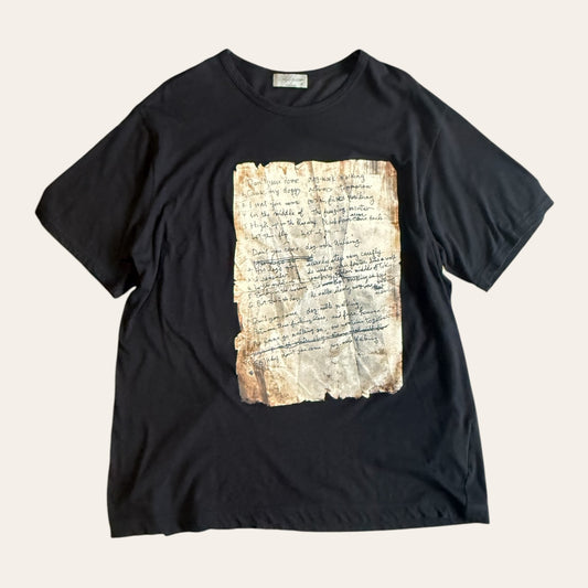 Yohji Yamamoto Pour Homme Paper Pattern Tee Size 3