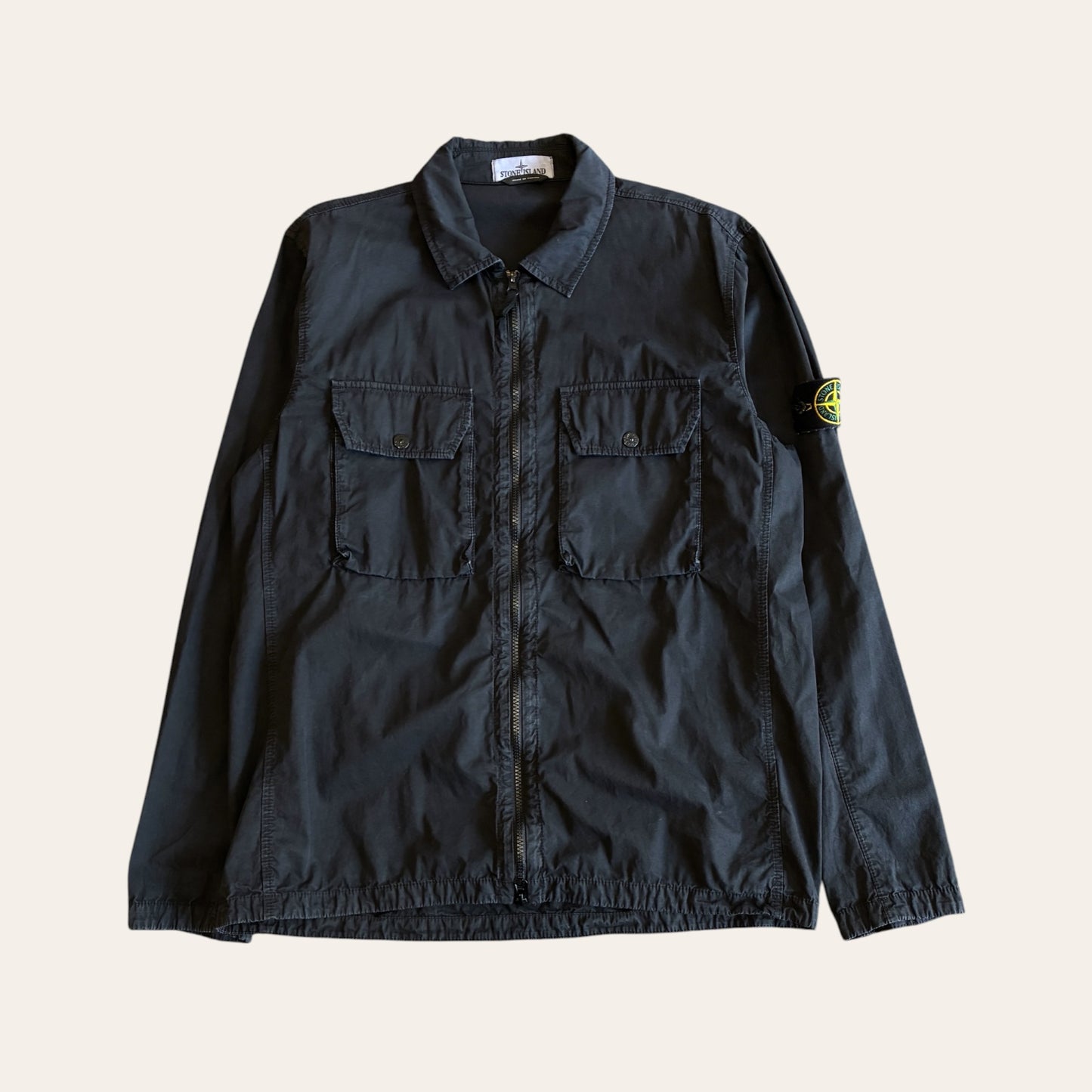 Stone Island Zip Up Shirt Size XL