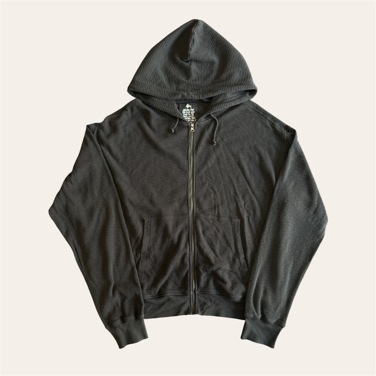 Stussy Thermo Zip Up Hoodie Size XL
