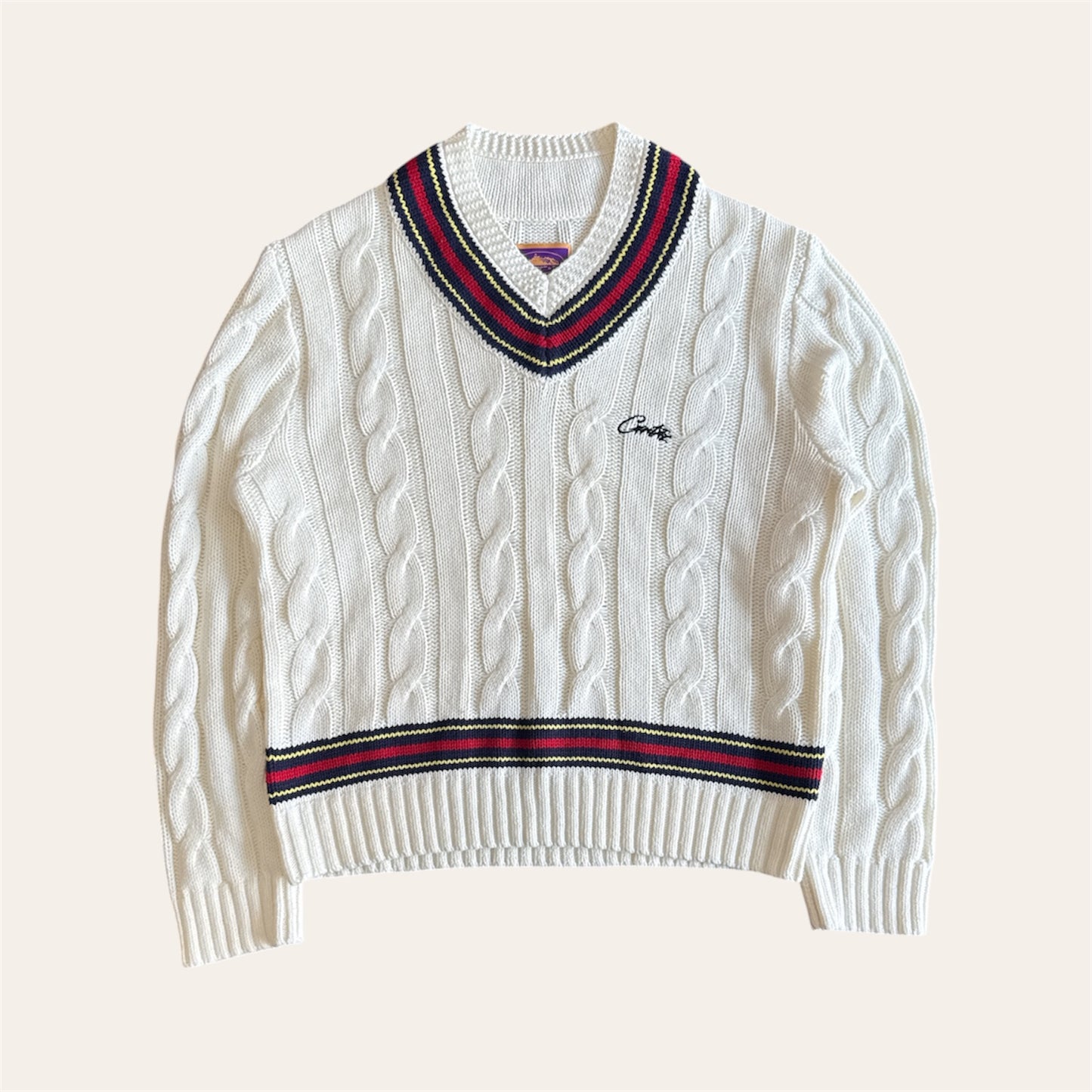 Corteiz Cable Knit Sweater Size L