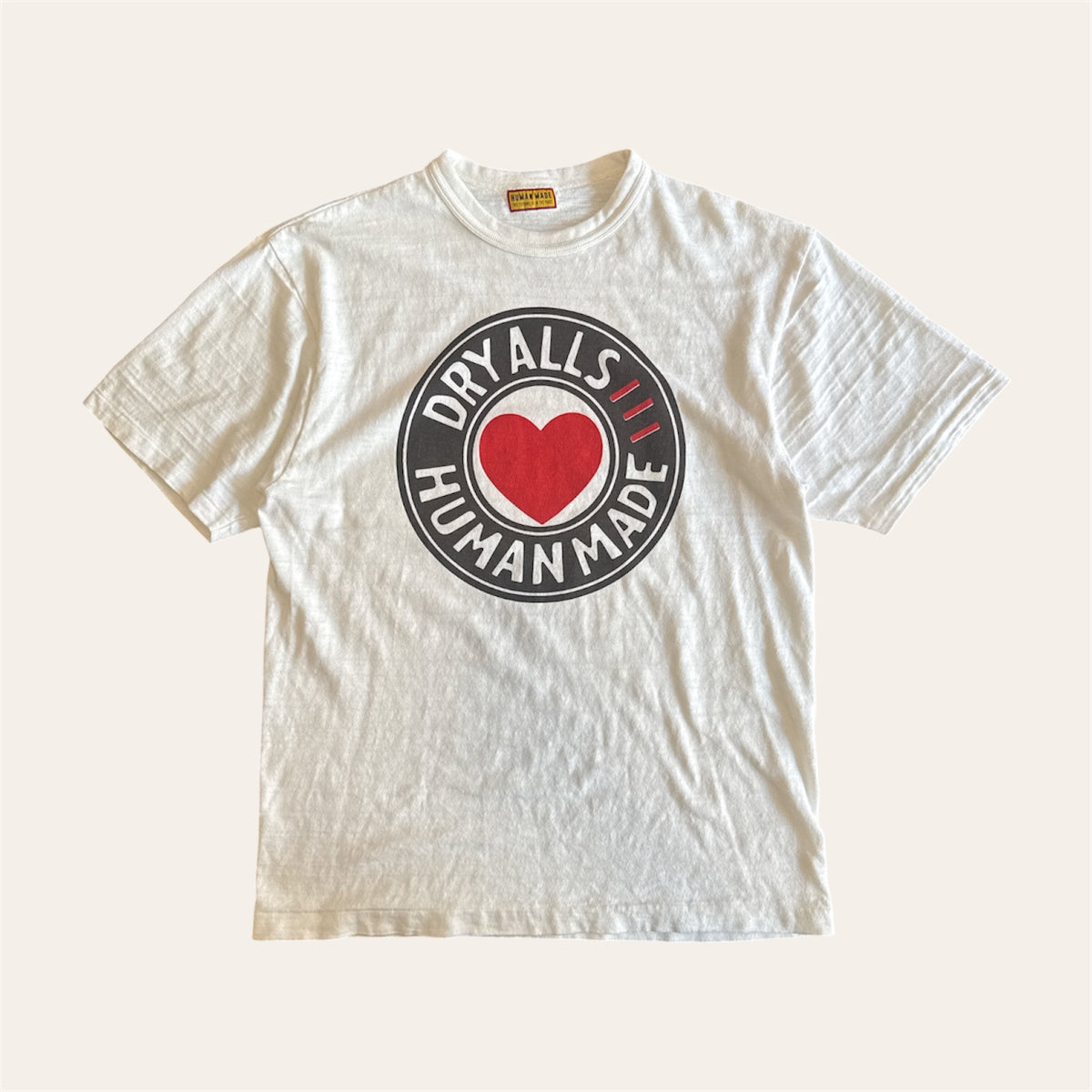 Human Made Dryalls Heart Tee Size Large
