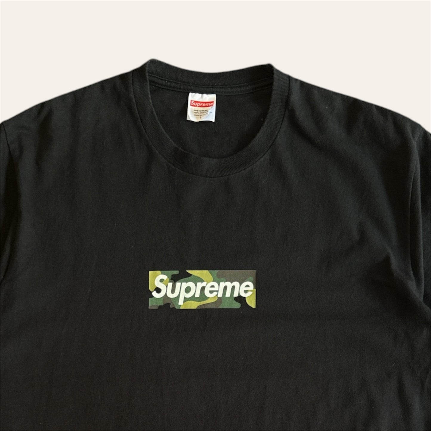 Supreme Classic Camo Box Logo Black Size Large