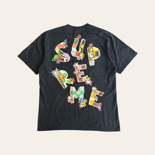 SS24 Supreme Patchwork Tee Navy Size M