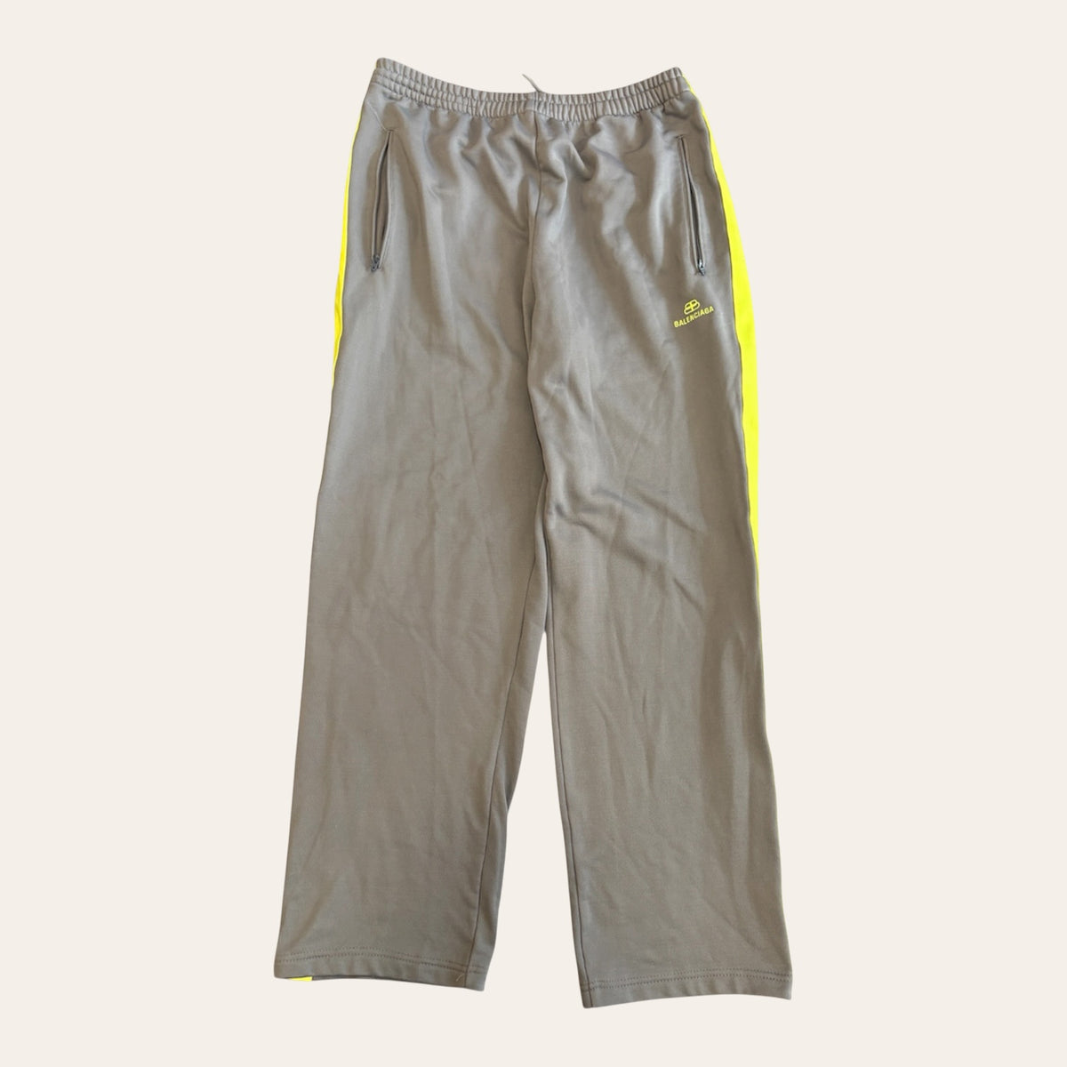 Balenciaga Trackpants Grey/Yellow Size M