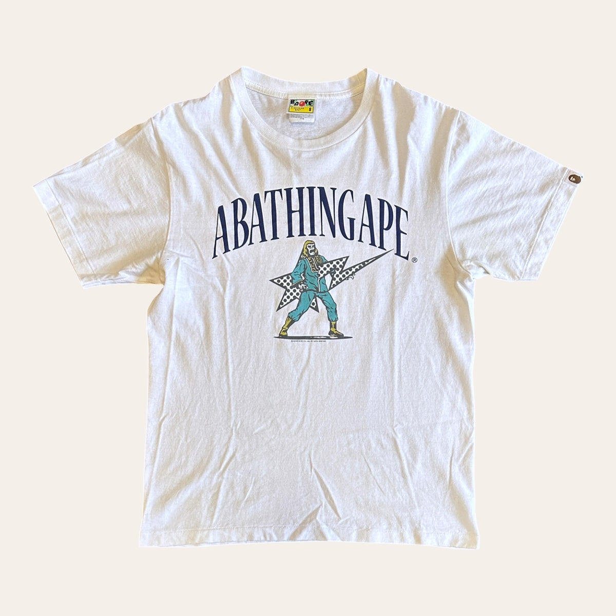 Bape Busy Works Tee White Size S